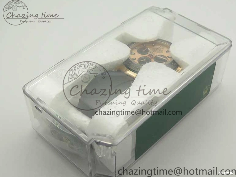 Best Dial ARF Clone Black Gold Rubber Rose On 1:1 Edition Super V2 Daytona 116515 Strap A4130 0225